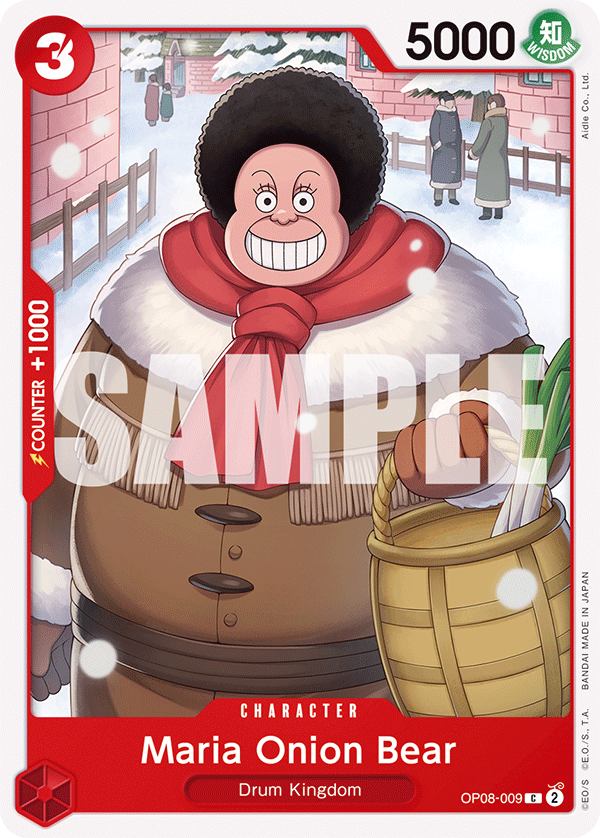 Maria Onion Bear OP08-009 One Piece card