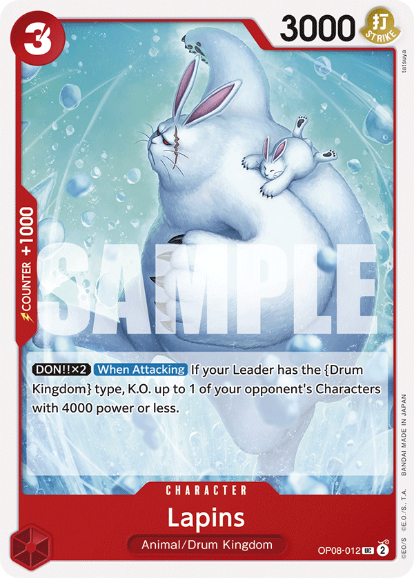 Lapins OP08-012 One Piece card