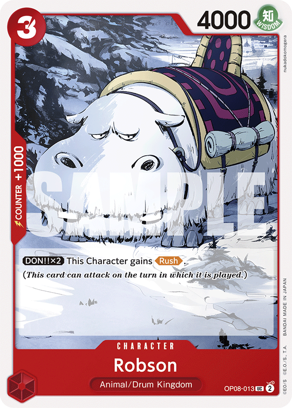 Robson OP08-013 One Piece card