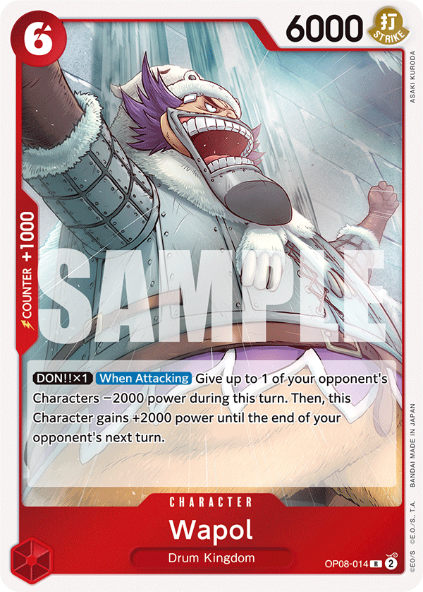 Wapol OP08-014 One Piece card