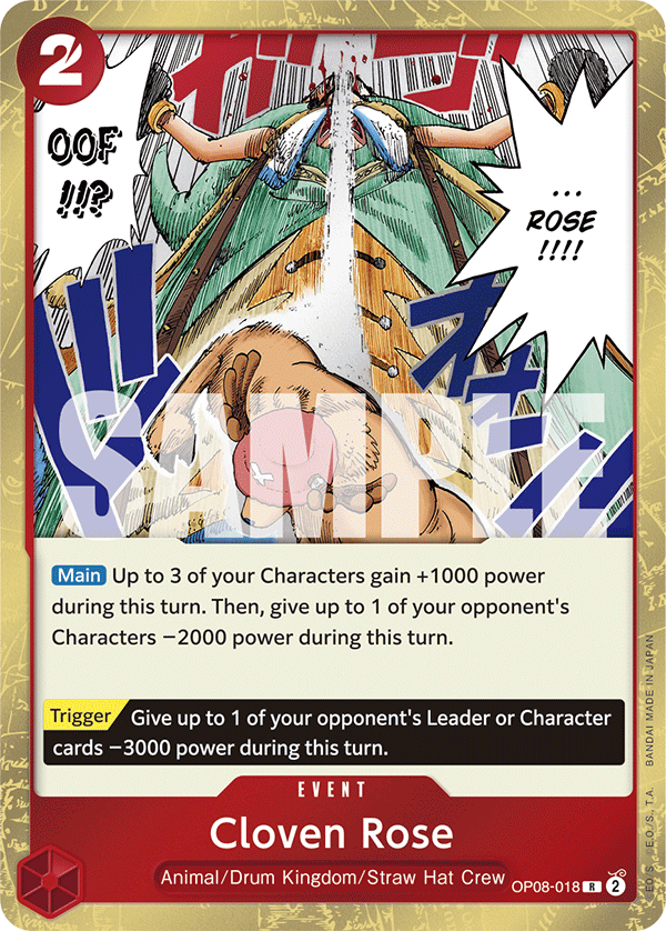 Cloven Rose OP08-018 One Piece card