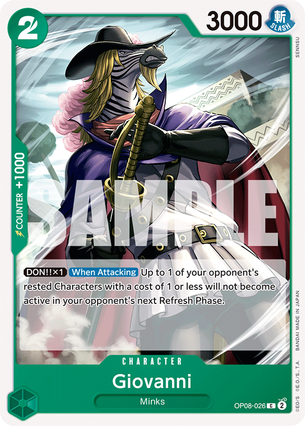Giovanni OP08-026 One Piece card