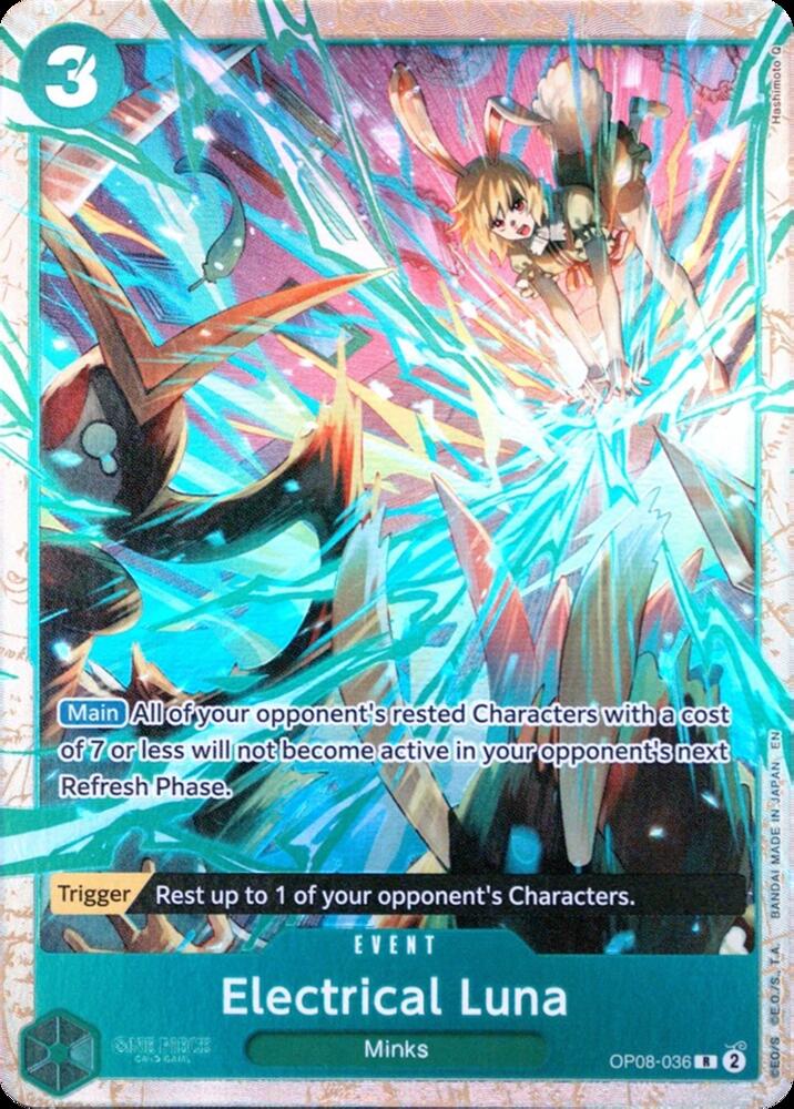 Electrical Luna (Premium Card Collection -Best Selection Vol. 5-) OP08-036 One Piece card
