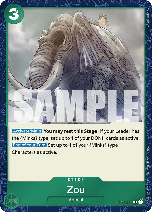 Zou OP08-039 One Piece card
