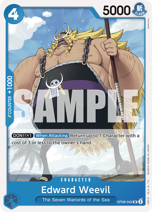 Edward Weevil OP08-042 One Piece card
