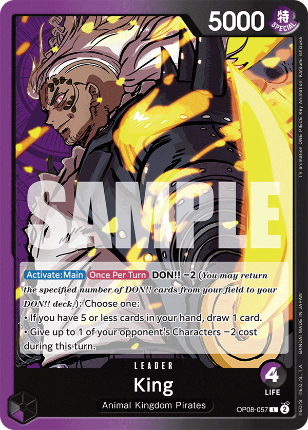 King (057) OP08-057 One Piece card