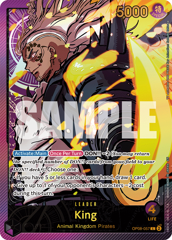 King (SPR) OP08-057 One Piece card