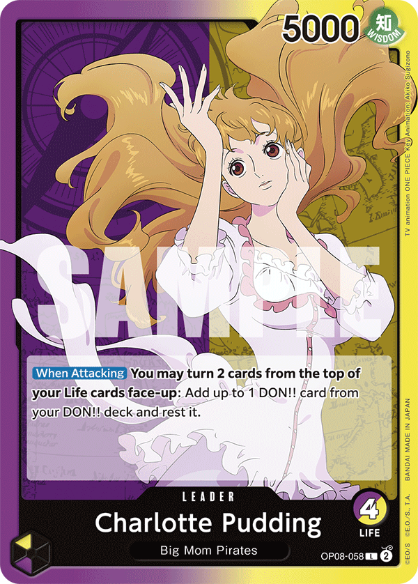 Charlotte Pudding (058) OP08-058 One Piece card