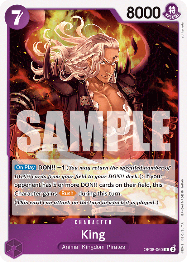 King (060) OP08-060 One Piece card