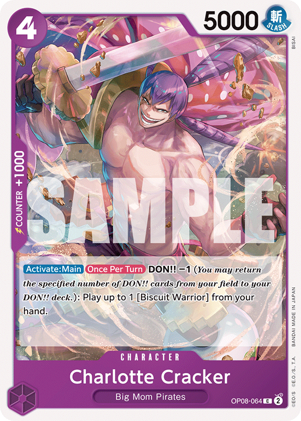 Charlotte Cracker OP08-064 One Piece card
