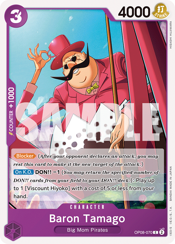 Baron Tamago OP08-070 One Piece card