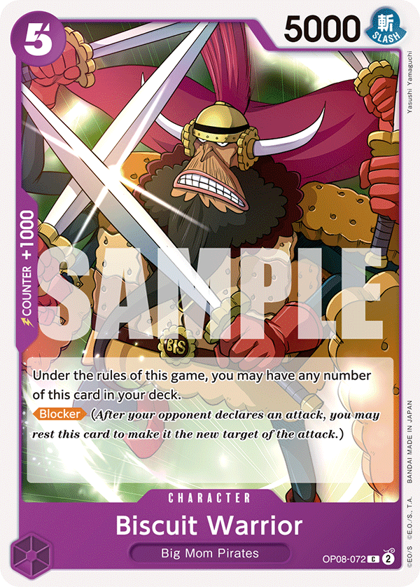 Biscuit Warrior OP08-072 One Piece card
