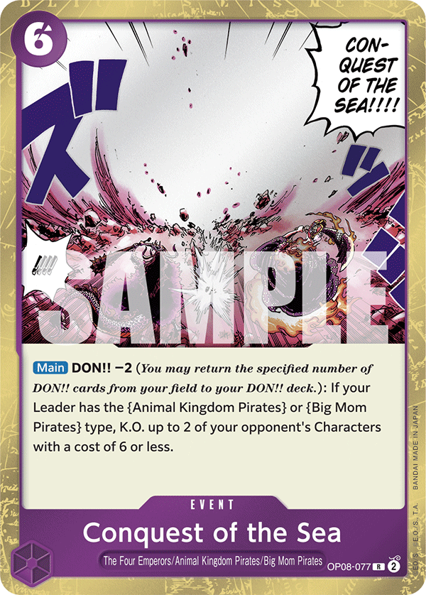 Conquest of the Sea OP08-077 One Piece card