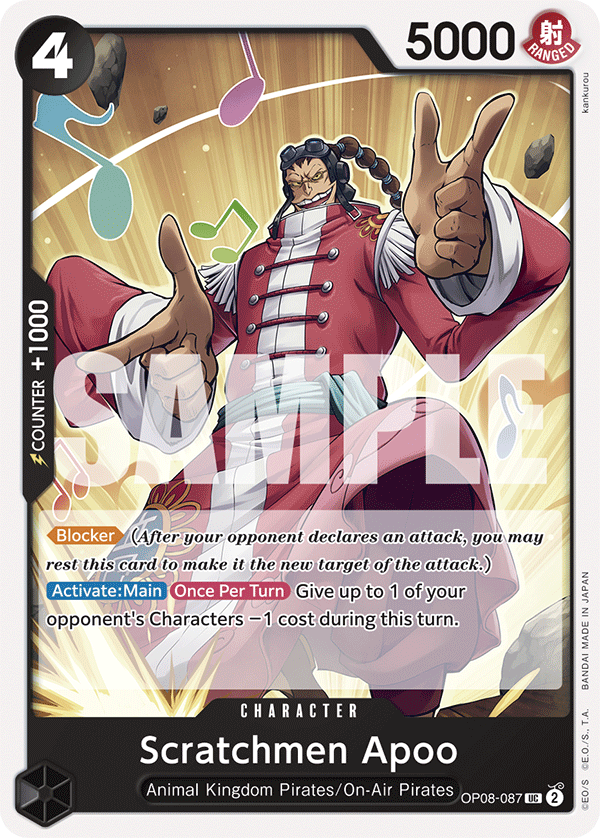 Scratchmen Apoo OP08-087 One Piece card