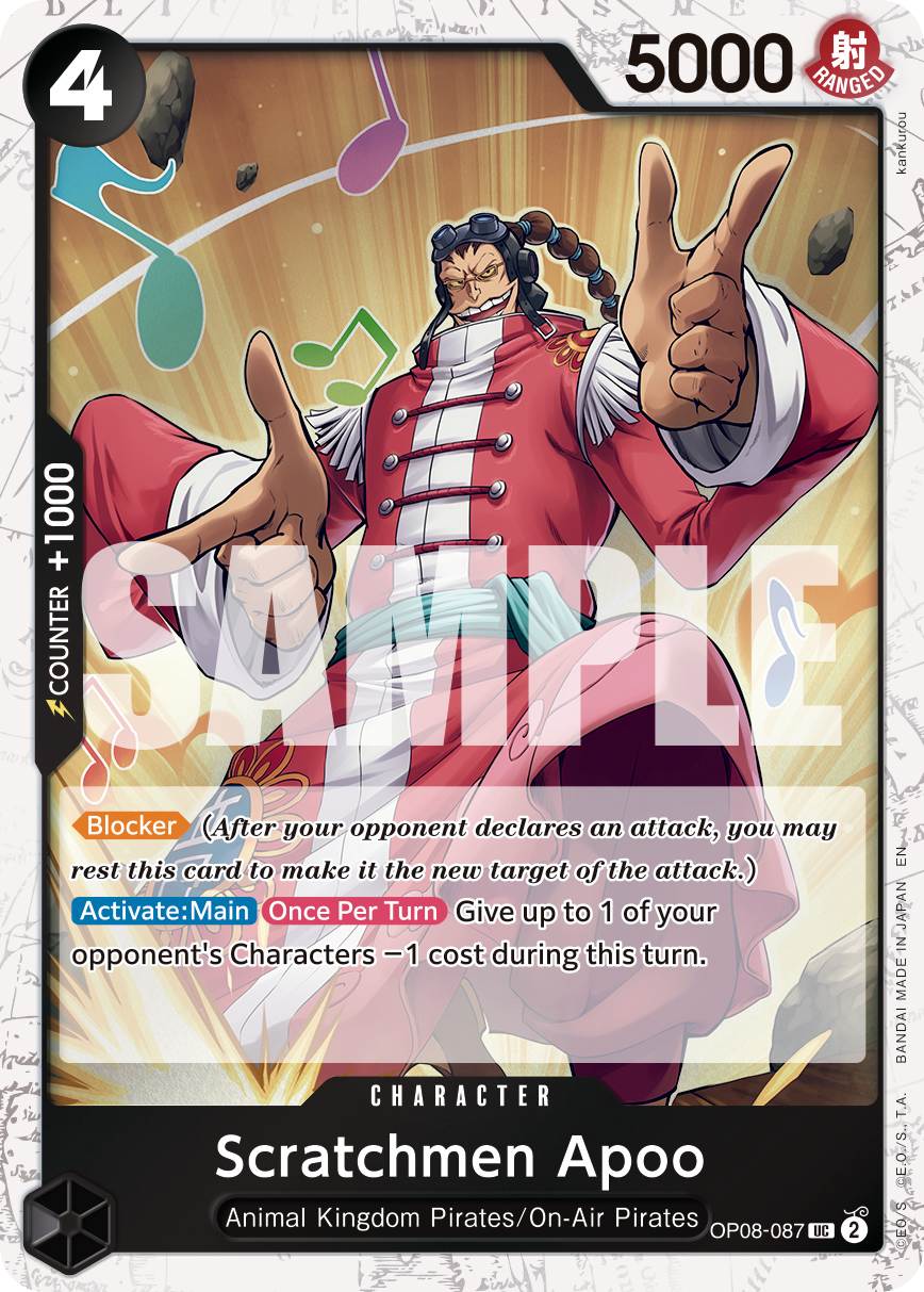 Scratchmen Apoo - OP08-087 (Pirate Foil) OP08-087 One Piece card