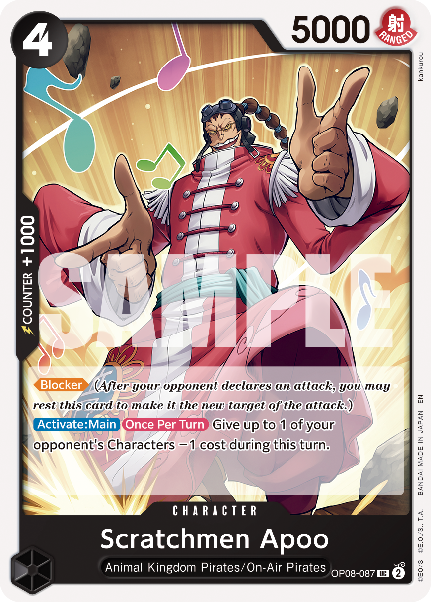 Scratchmen Apoo - OP08-087 (Reprint) OP08-087 One Piece card