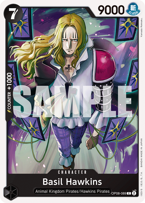 Basil Hawkins OP08-089 One Piece card
