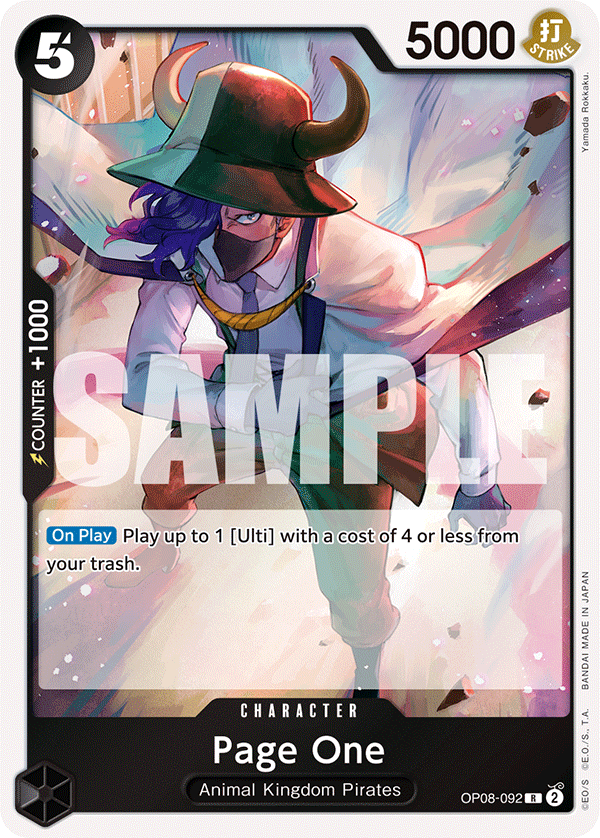 Page One OP08-092 One Piece card