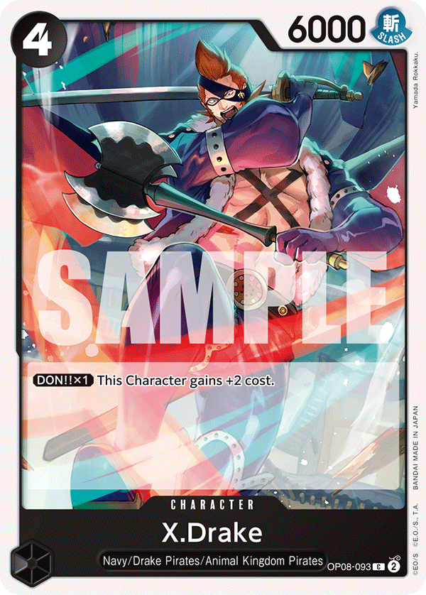 X.Drake OP08-093 One Piece card