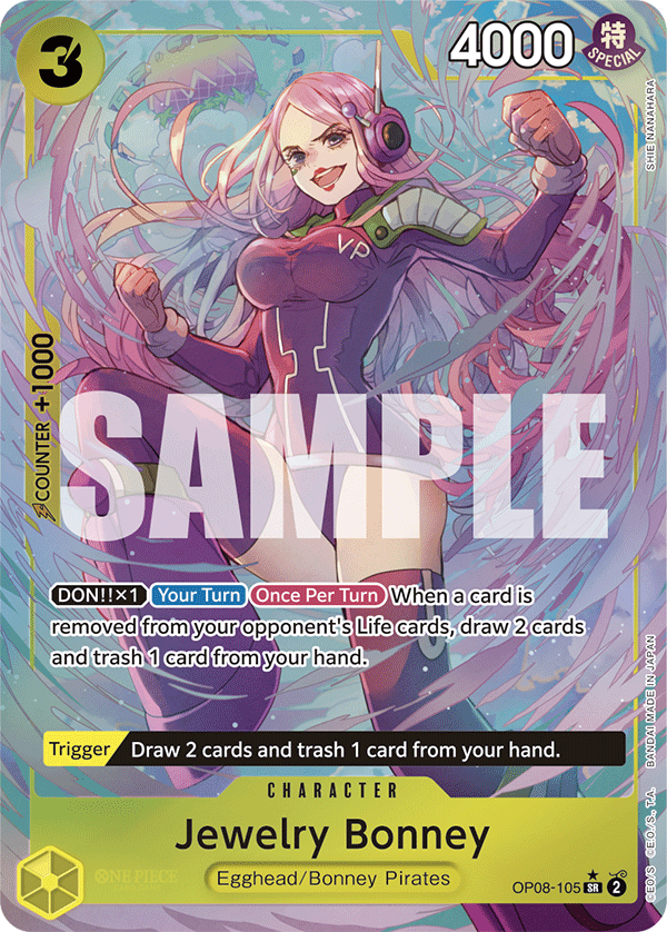 Jewelry Bonney (Parallel) OP08-105 One Piece card