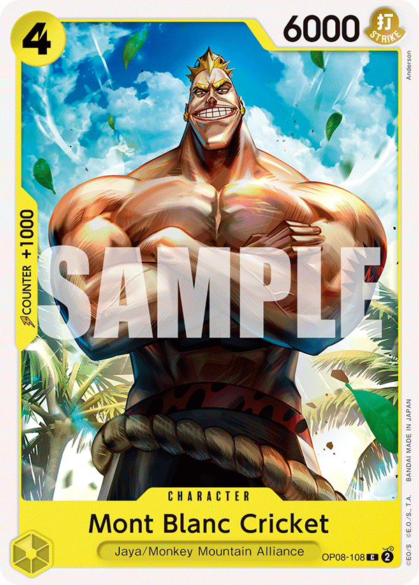Mont Blanc Cricket OP08-108 One Piece card