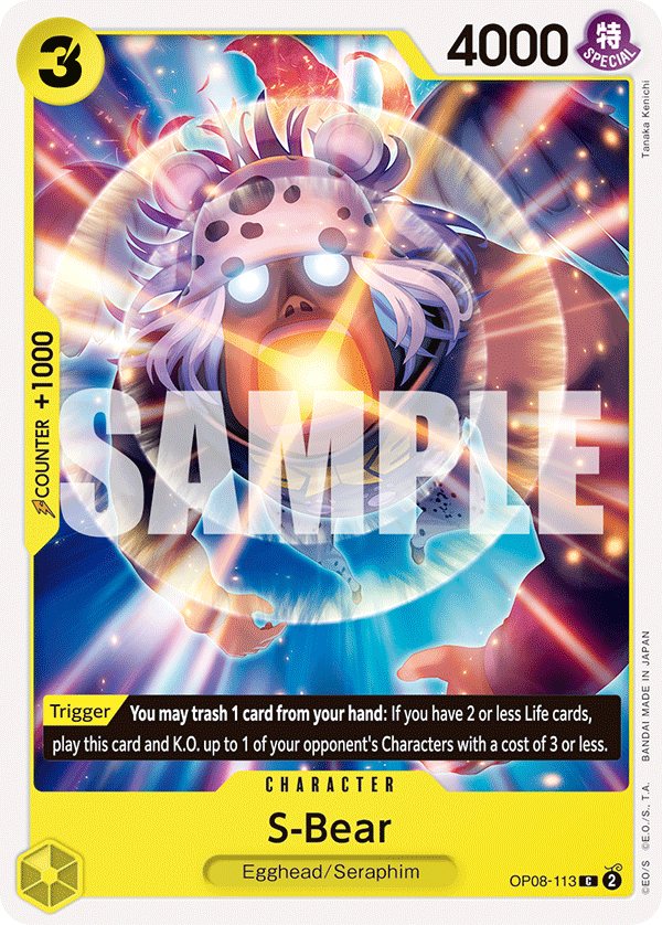 S-Bear OP08-113 One Piece card
