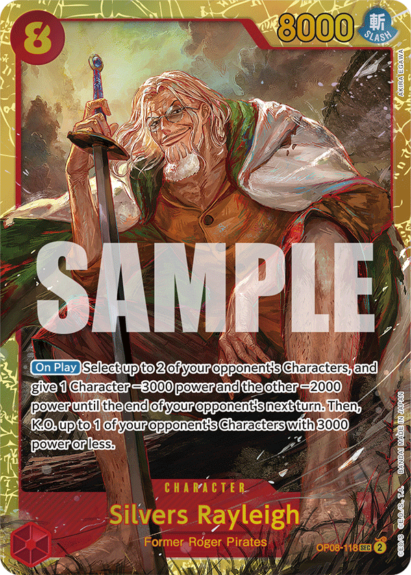 Silvers Rayleigh OP08-118 One Piece card
