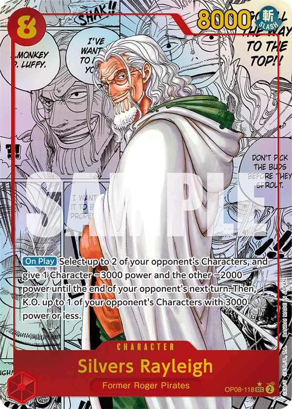 Silvers Rayleigh (Parallel) (Manga) OP08-118 One Piece card