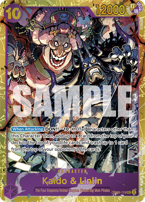 Kaido & Linlin OP08-119 One Piece card