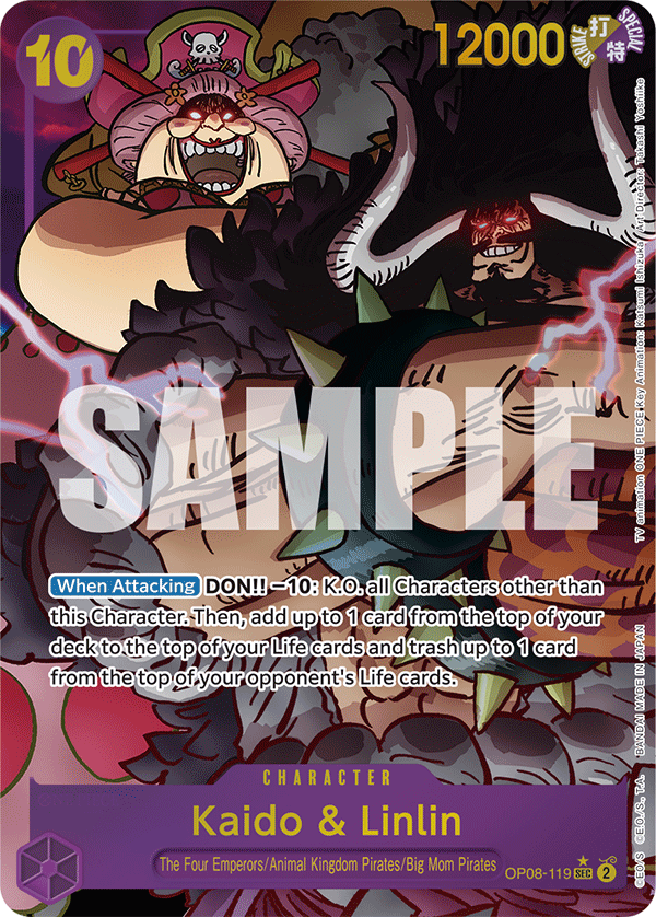 Kaido & Linlin (Parallel) OP08-119 One Piece card