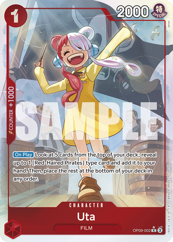 Uta (Parallel) OP09-002 One Piece card