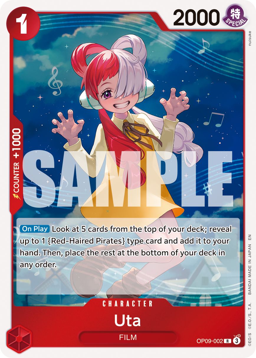 Uta (Reprint) OP09-002 One Piece card