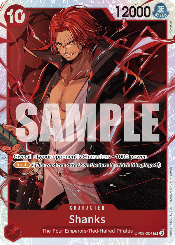 Shanks (004) OP09-004 One Piece card