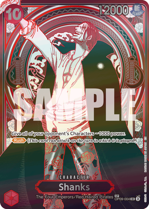 Shanks - OP09-004 (SP) (Silver) OP09-004 One Piece card