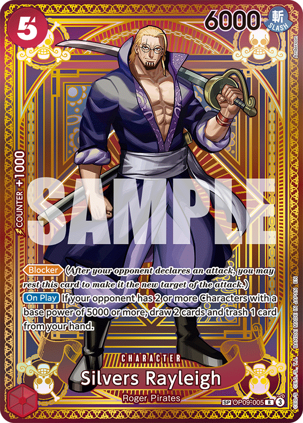 Silvers Rayleigh (SP) OP09-005 One Piece card