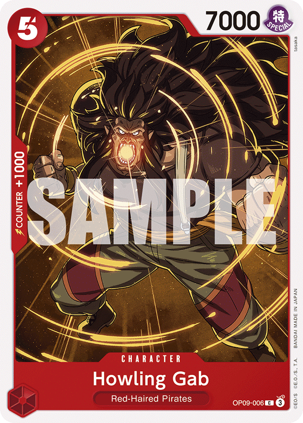 Howling Gab OP09-006 One Piece card