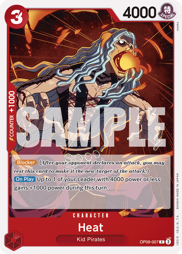 Heat OP09-007 One Piece card