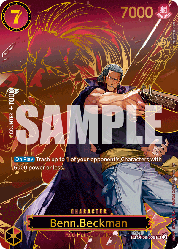 Benn.Beckman (SP) OP09-009 One Piece card