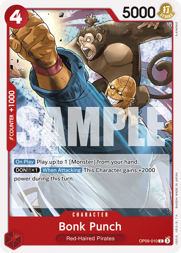 Bonk Punch OP09-010 One Piece card