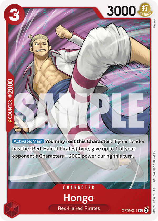 Hongo OP09-011 One Piece card