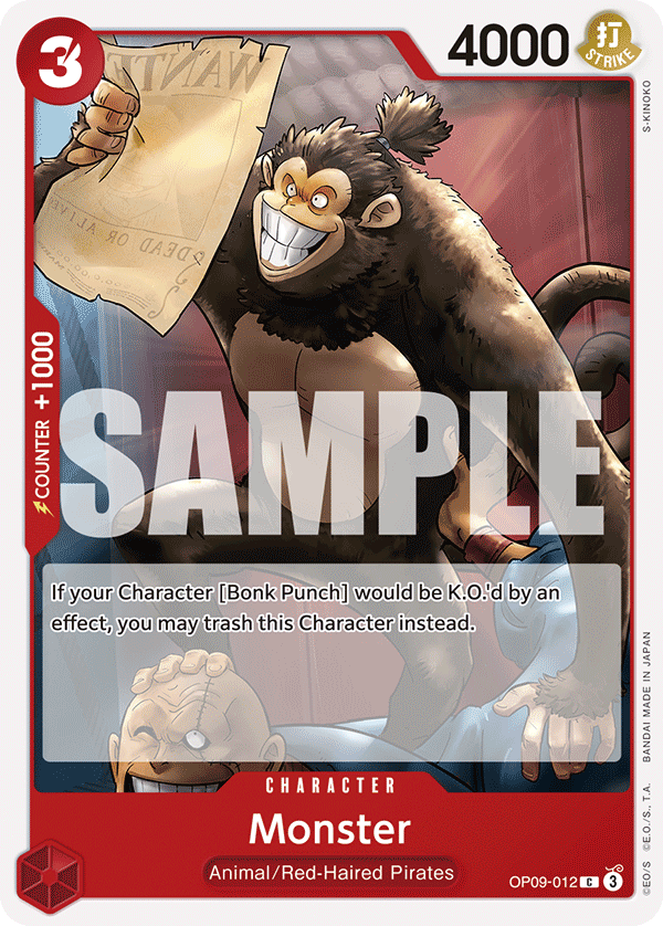 Monster OP09-012 One Piece card