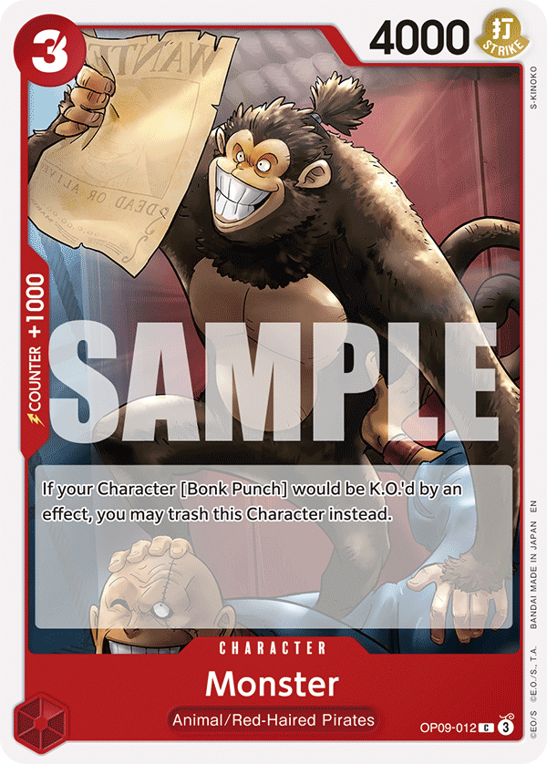 Monster (Reprint) OP09-012 One Piece card