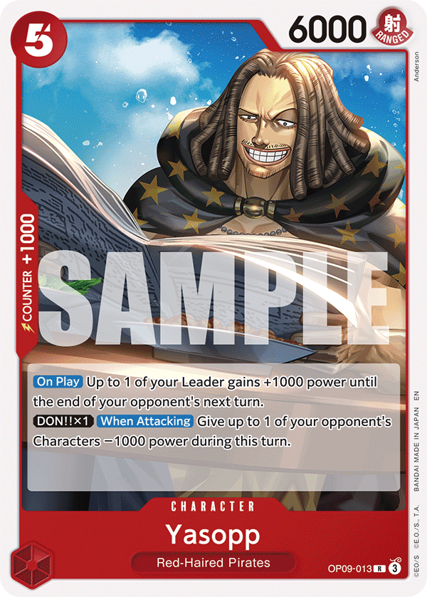 Yasopp (Reprint) OP09-013 One Piece card