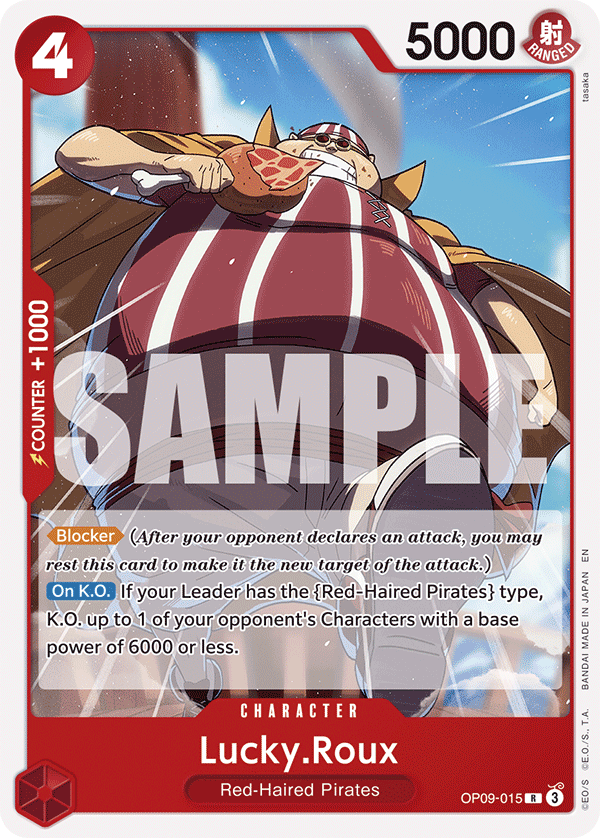 Lucky.Roux (Reprint) OP09-015 One Piece card