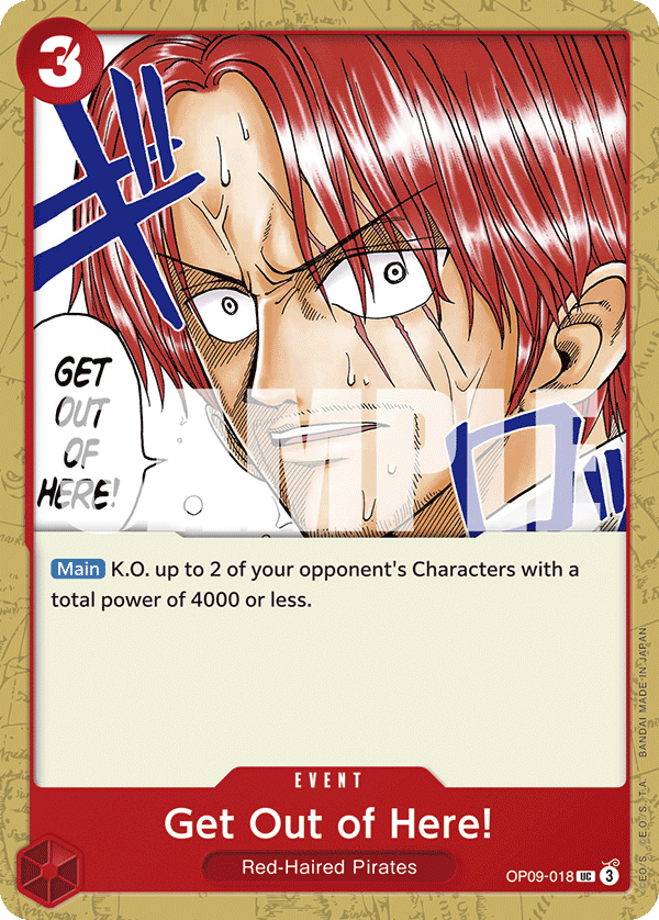 Get Out of Here! OP09-018 One Piece card