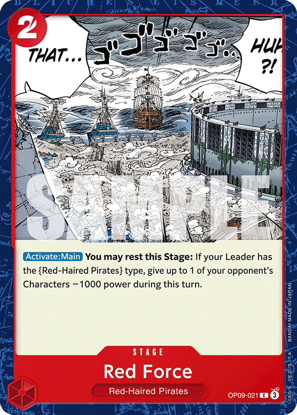 Red Force OP09-021 One Piece card