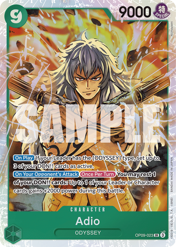 Adio OP09-023 One Piece card