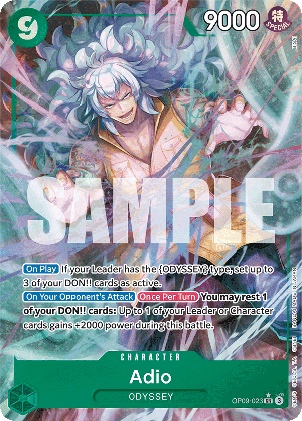 Adio (Parallel) OP09-023 One Piece card