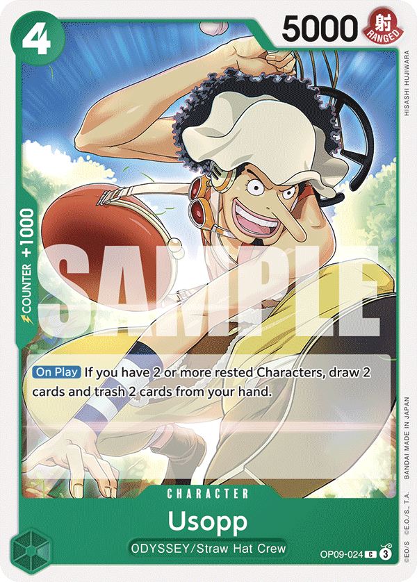 Usopp (024) OP09-024 One Piece card