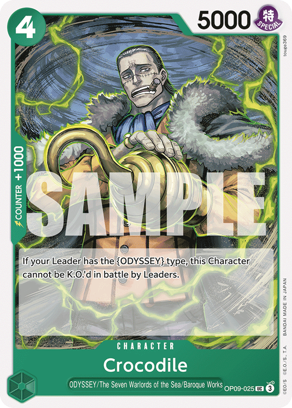 Crocodile (025) OP09-025 One Piece card